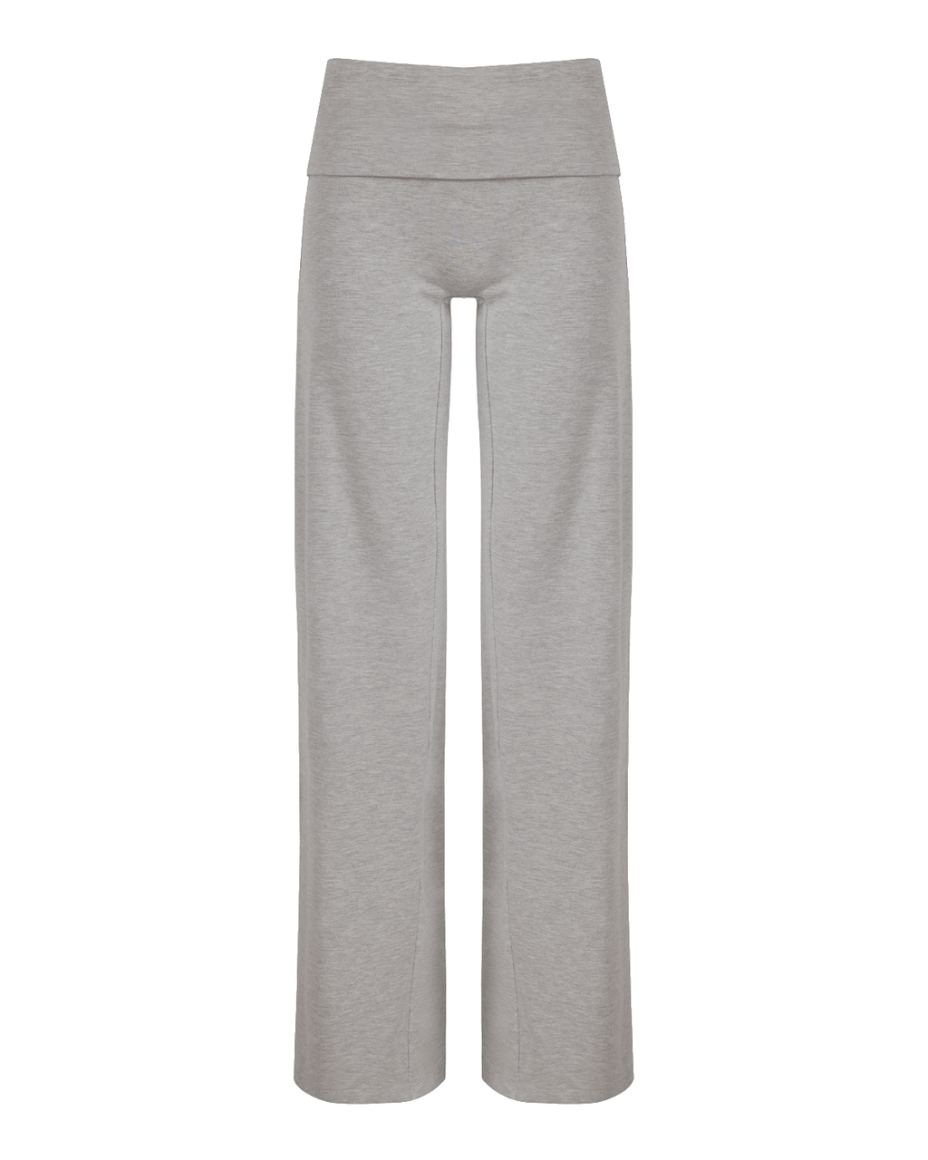 Foldover Jersey Straight Leg Pants