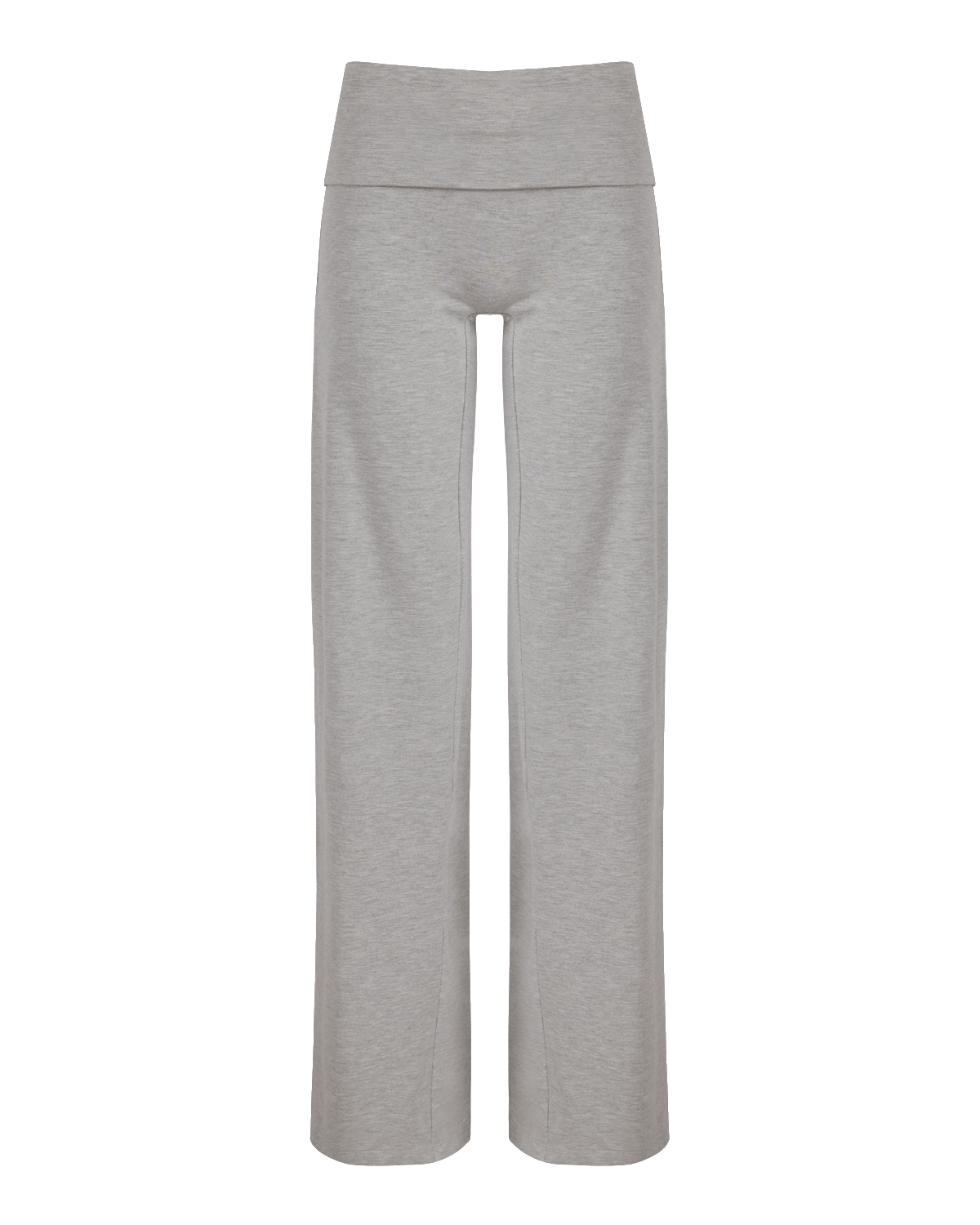 Foldover Jersey Straight Leg Pants