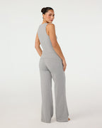 Foldover Jersey Straight Leg Pants