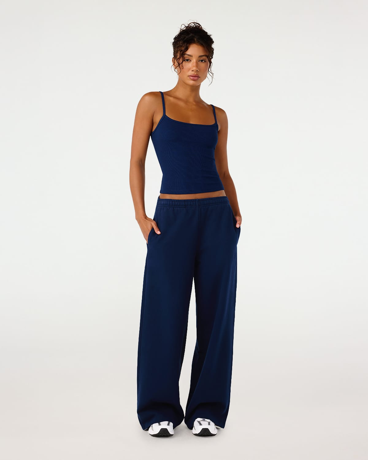 Straight Leg Sweatpants Blue
