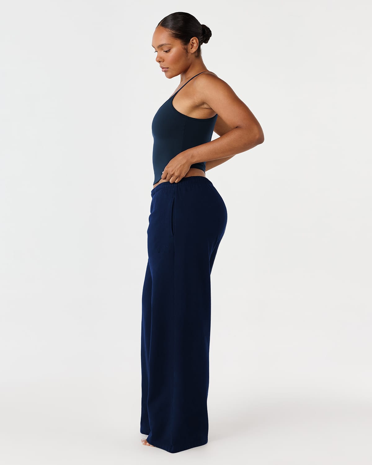 Straight Leg Sweatpants Blue