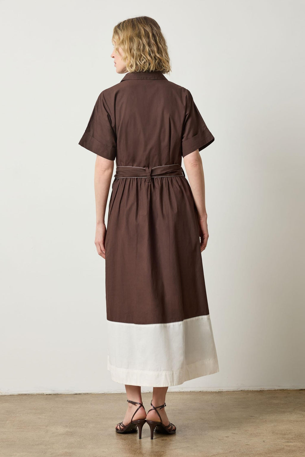 The Cocoa Belted Shirt Dress