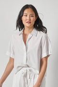 Minimalist White Summer Shirt