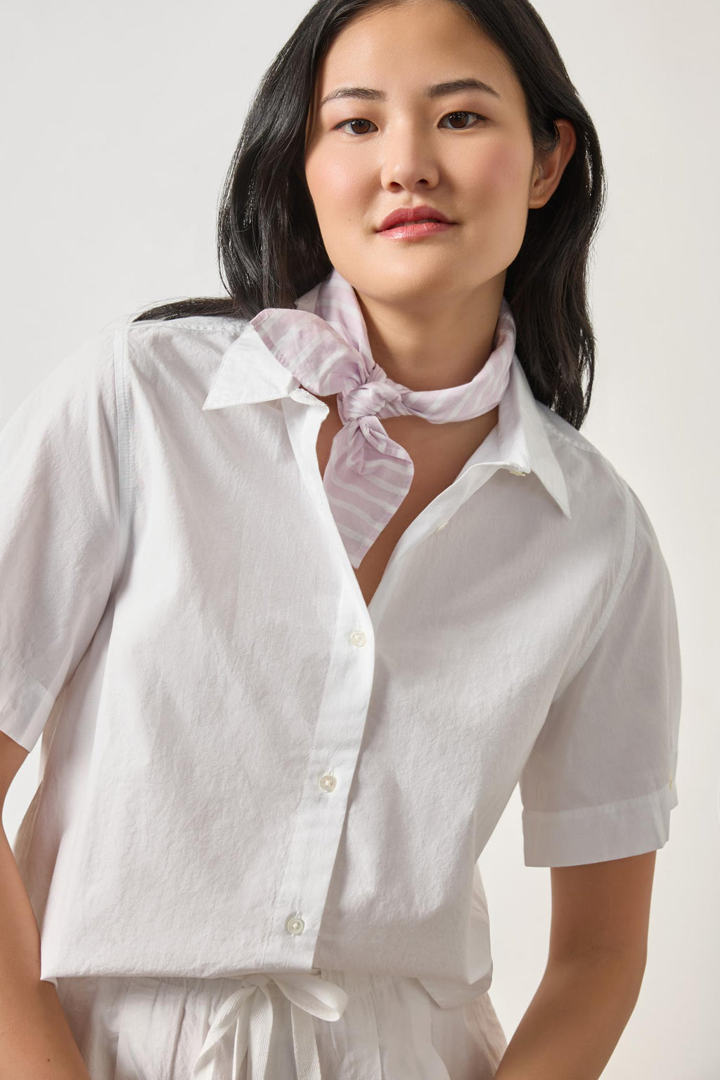 Minimalist White Summer Shirt