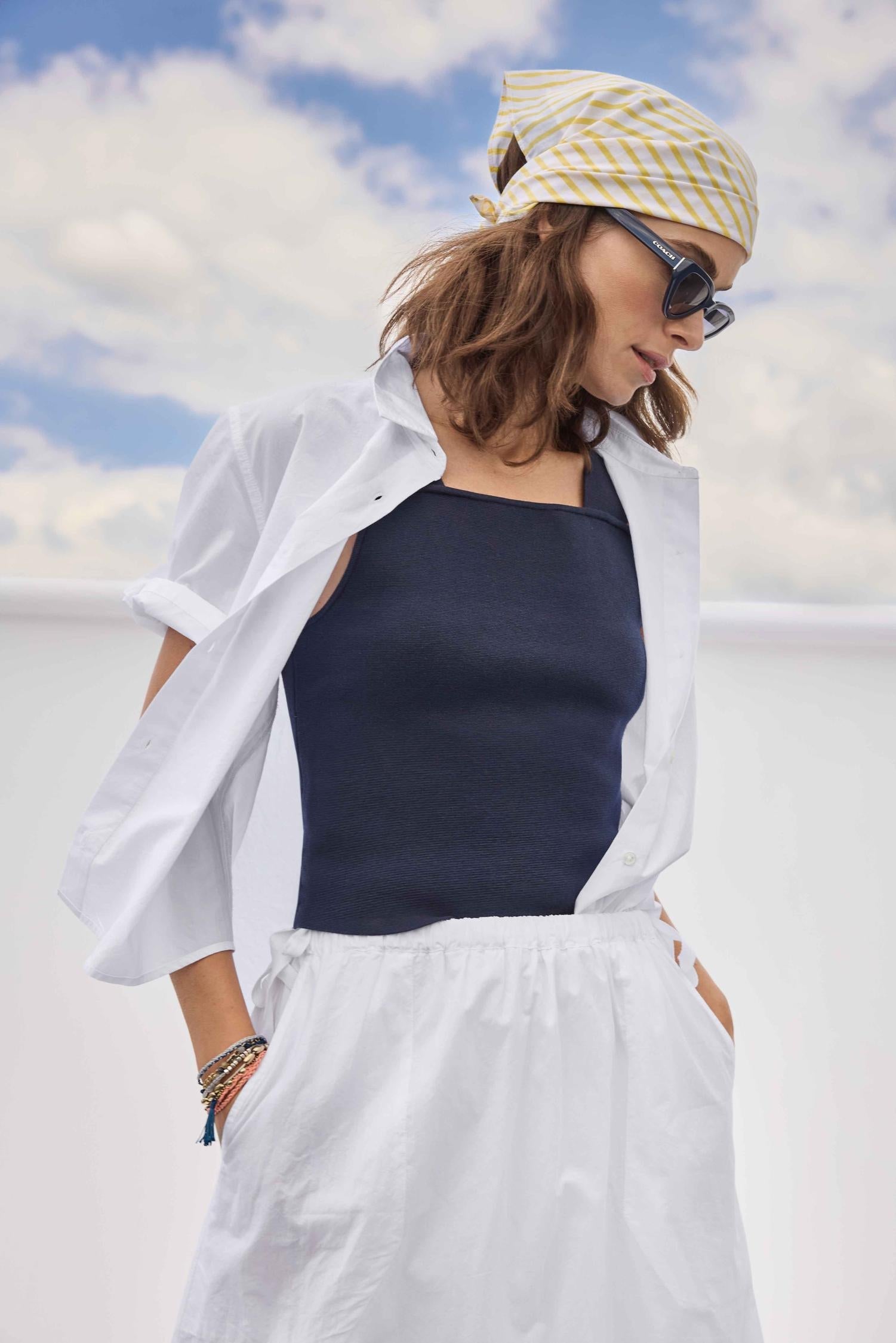 Minimalist White Summer Shirt