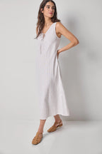 Everday Pinstripe Midi Dress
